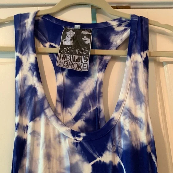 NEW Young Fabulous and Broke tie dye maxi dress XS extra Small - Picture 5 of 9